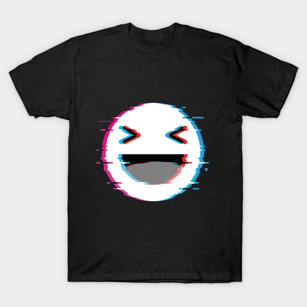 flat icon smile T-Shirt by nickmanofredda